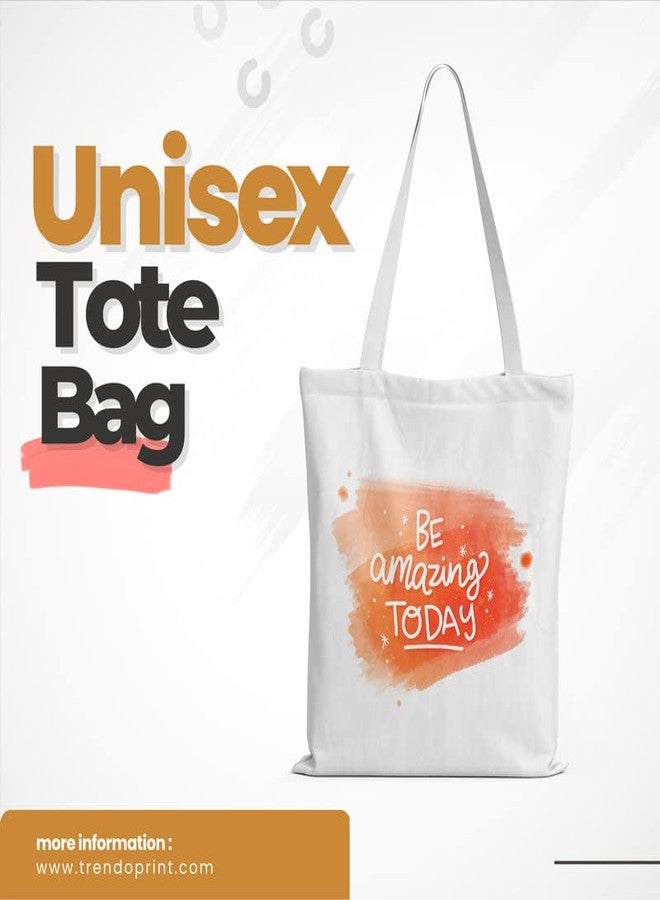 TrendoPrint Women Extra Spacious Cotton Shopping/Grocery Bag, Multi-Purpose Bag, Canvas Bag With 15kgs Capacity Multicolor Tote Bag-TBTP21 - Image 4